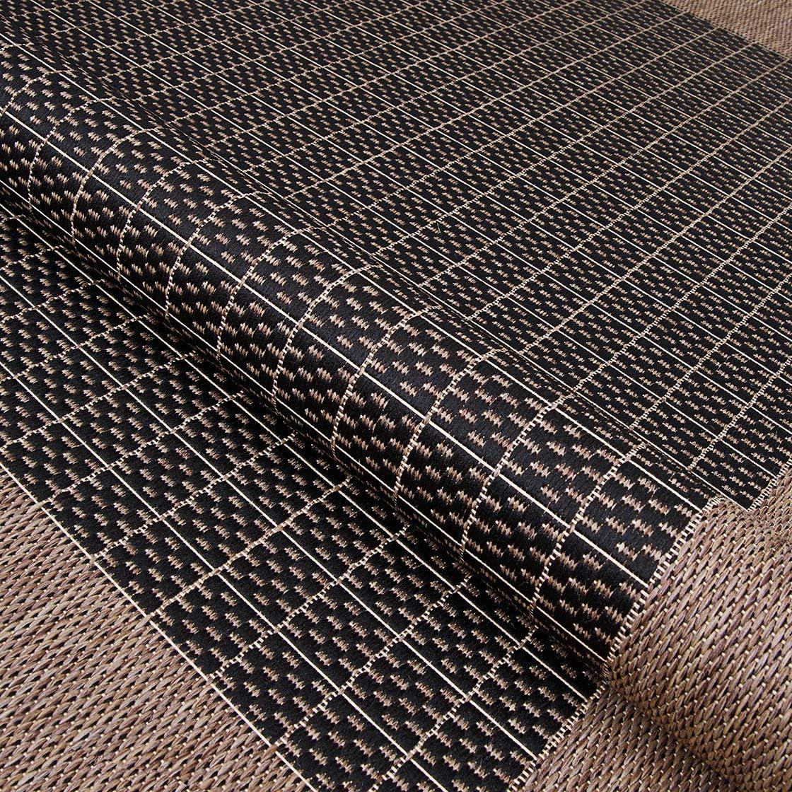 Recife Checkered Field Black-Cocoa 2' x 3'7" Indoor/Outdoor Rug