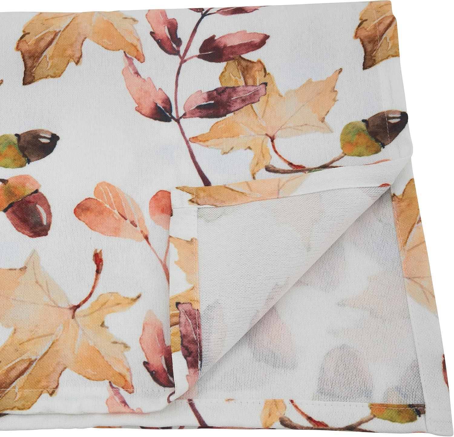 Saro Lifestyle Acorn and Leaf Table Runner