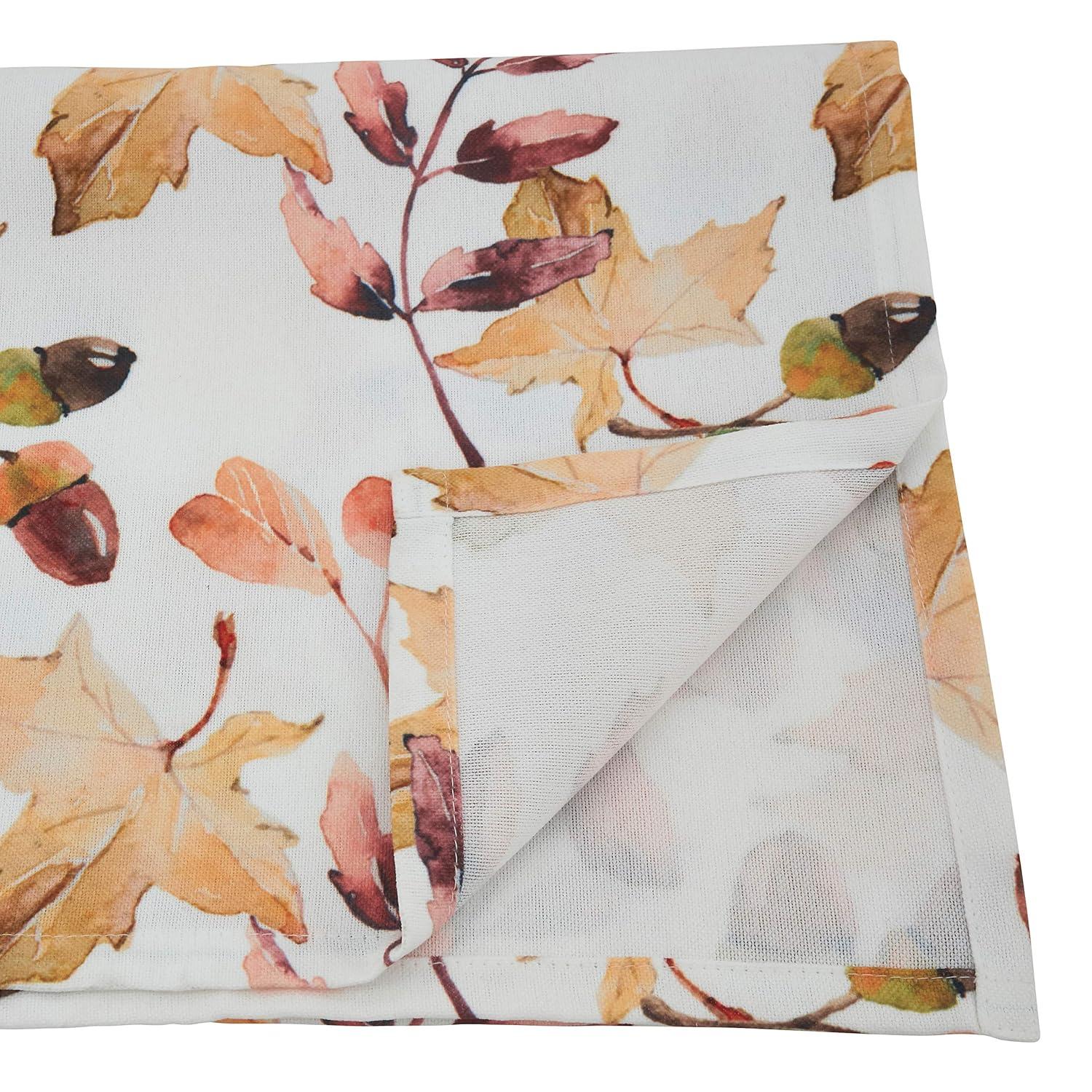 Saro Lifestyle Acorn and Leaf Table Runner