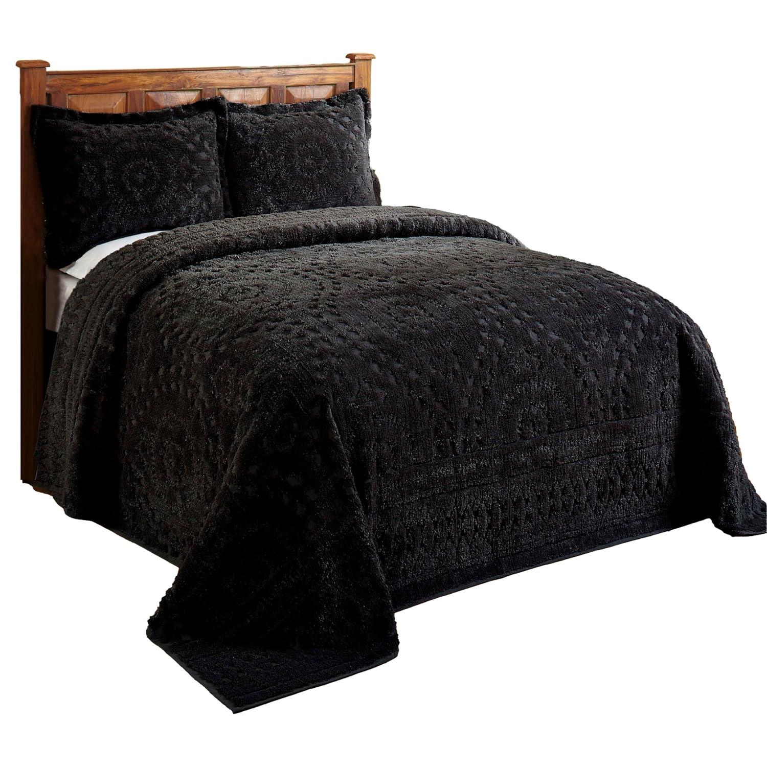 Better Trends Rio 100% Premium Cotton Chenille Tufted Bedspread, Soft & Luxurious Feel, Perfect for Gifting, All Seasons Machine Washable Coverlet