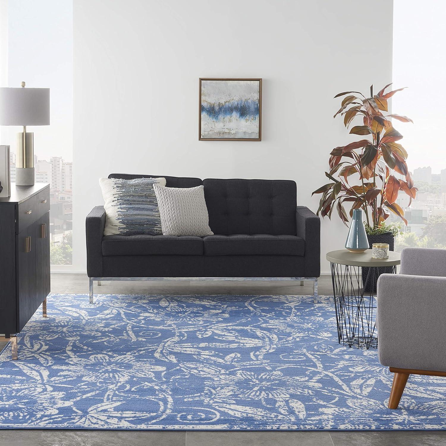 Nourison Whimsicle WHS05 Indoor only Area Rug - Navy 7' x 10'