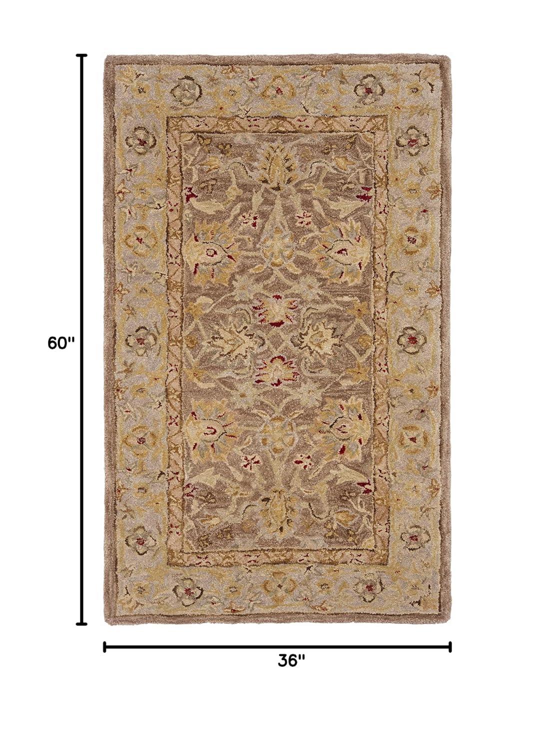 Anatolia AN522 Hand Tufted Indoor Accent Rug - Tan/Ivory - 3'x5' - Safavieh