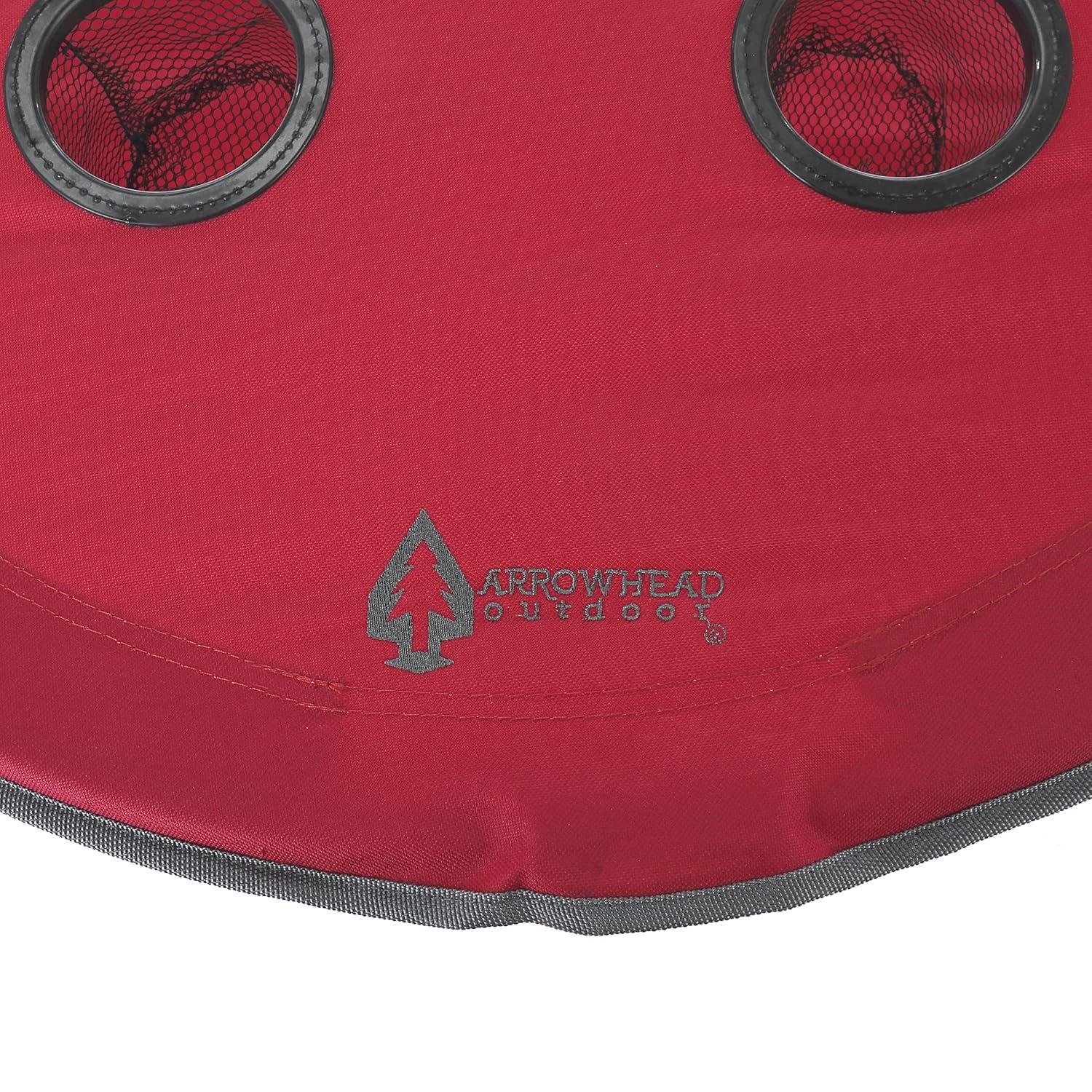 ARROWHEAD Outdoor Round Fabric Outdoor Folding Camping Table