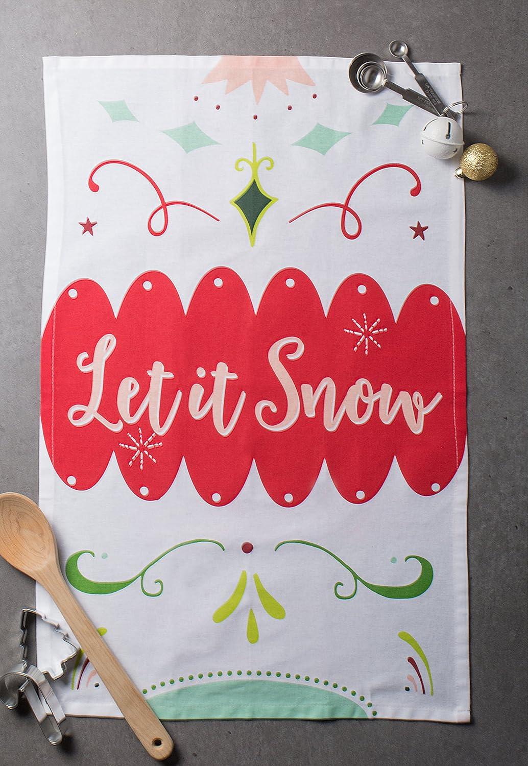 Assorted Winter Wishes Holiday Printed Dishtowel (Set of 3)