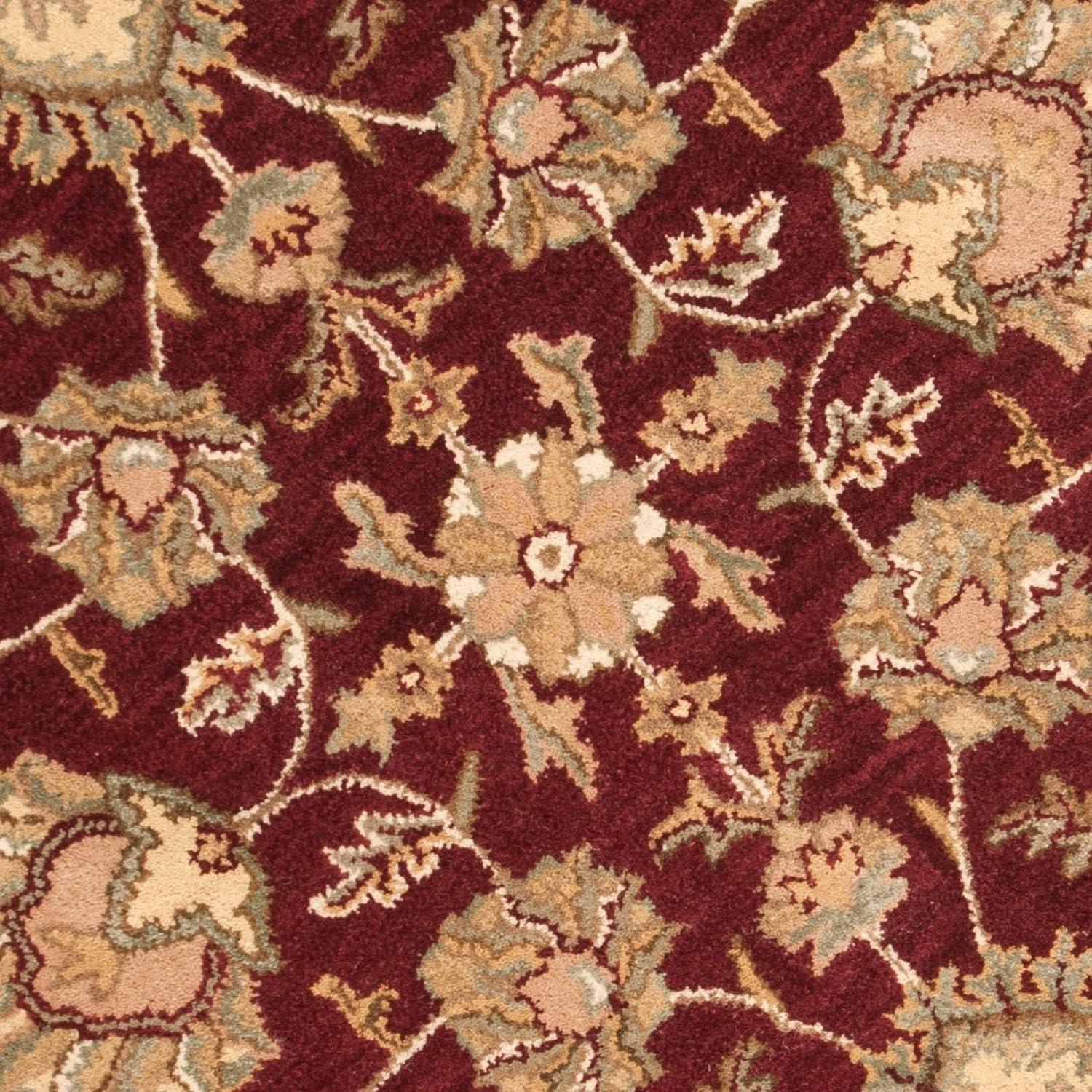 Heritage HG343 Hand Tufted Area Rug - Red/Gold - 6' Round - Safavieh.