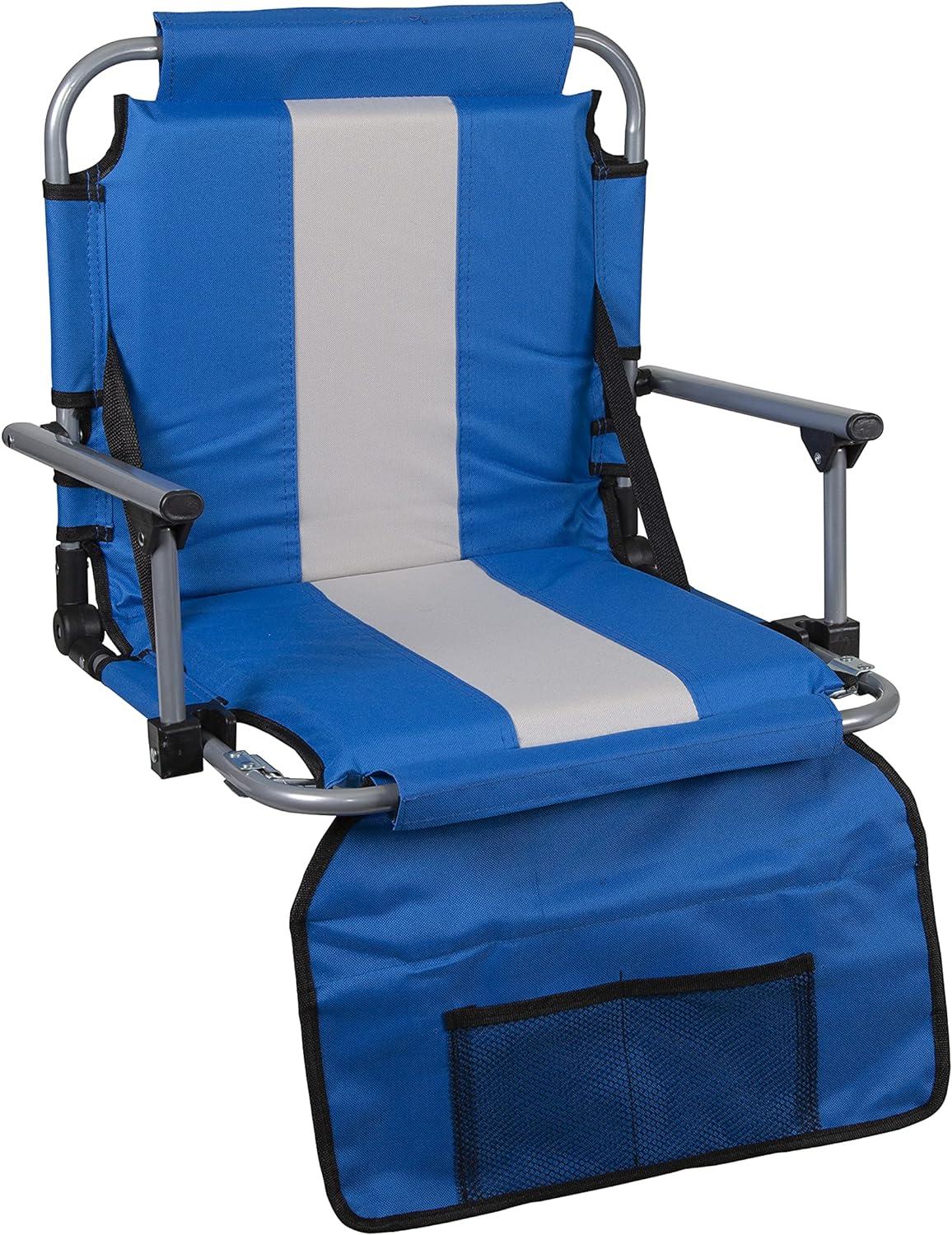 Stansport Tubular Frame Folding Stadium Seat with Arms