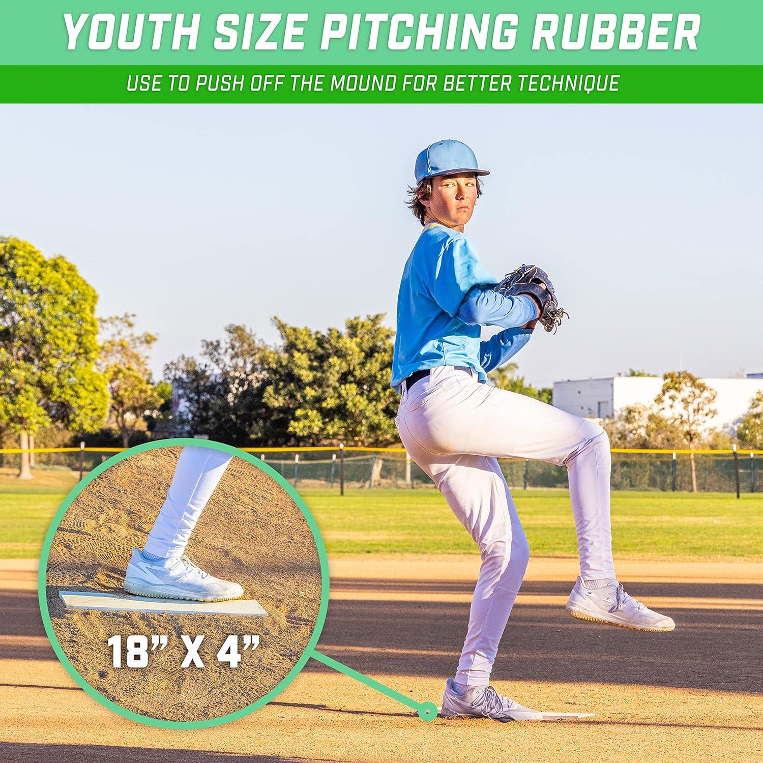 Franklin Sports Pitcher's Mound Rubber - Softball + Baseball Pitching Rubber - 18"