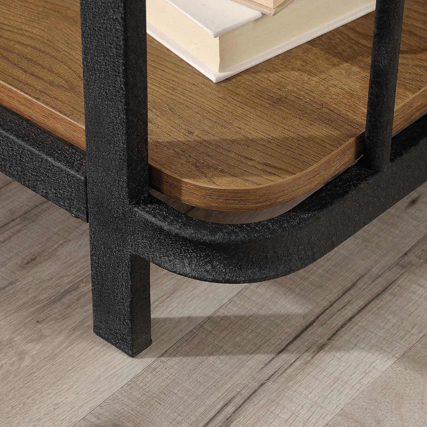 Sauder Station House TV Stand with Storage for TVs Up to 65", Etched Oak Finish