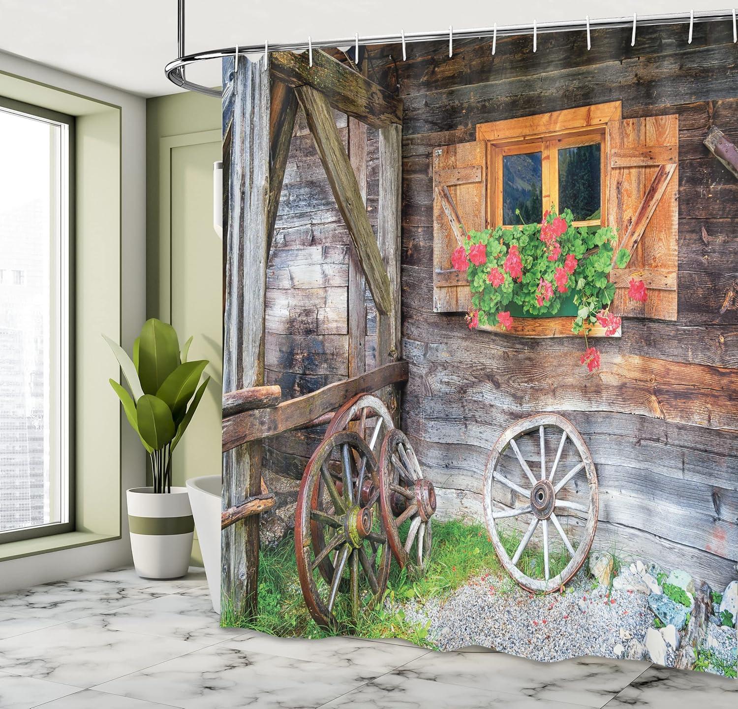 East Urban Home Shower Curtain with Hooks Included