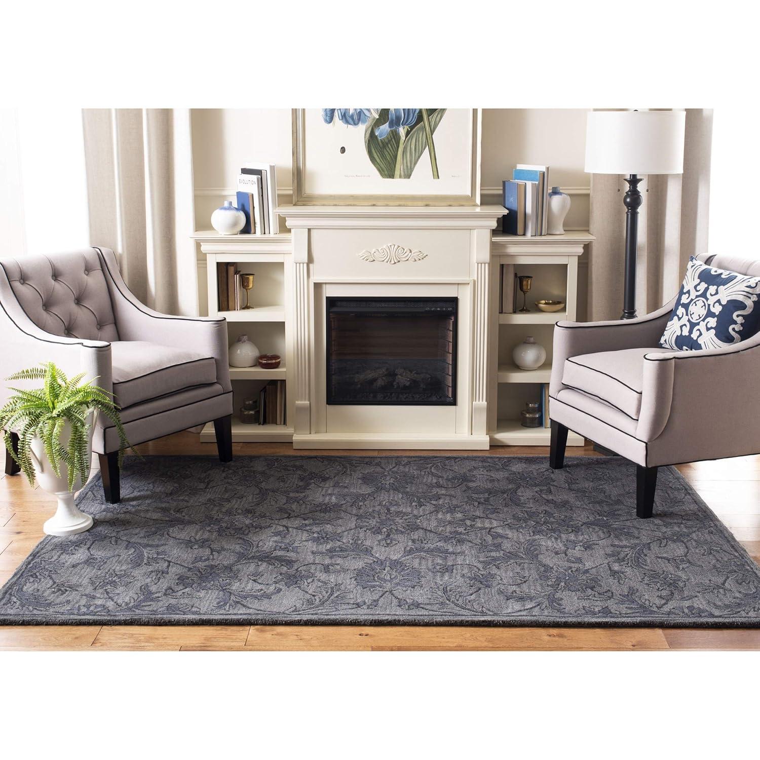 Antiquity AT824 Hand Tufted Indoor Area Rug - Grey/Multi - 7'6"x9'6" - Safavieh
