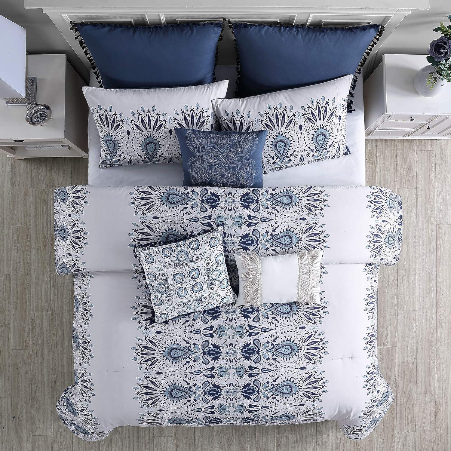 Modern Threads 8 Piece Pre-Washed & Printed Comforter Set, Aramis.