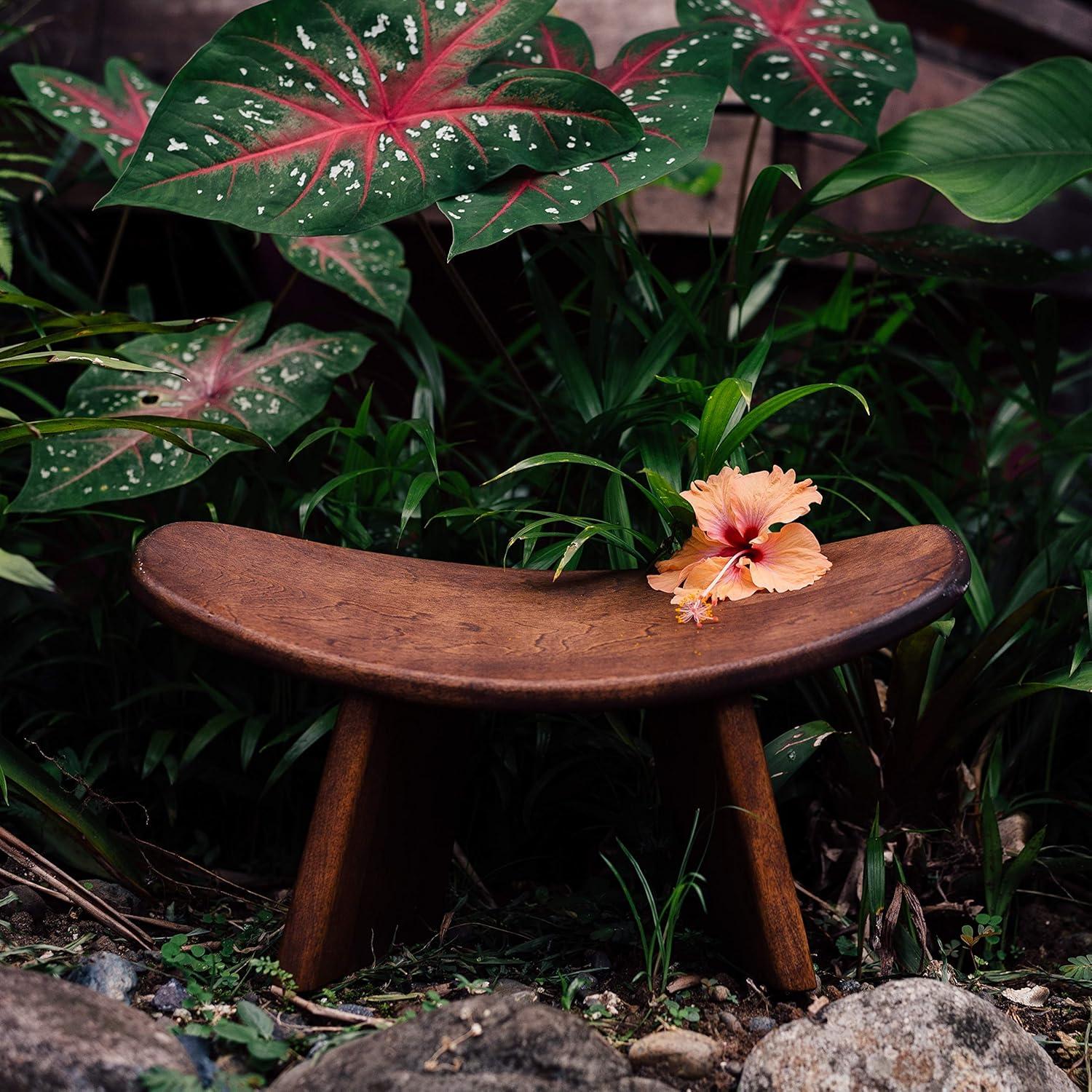 Meditation Bench IKUKO Original, Portable Version with Bag, Locally Handmade Wooden Kneeling Ergonomic Seiza Seat, Prana Yoga - 2 Colors, 3 Height Sizes