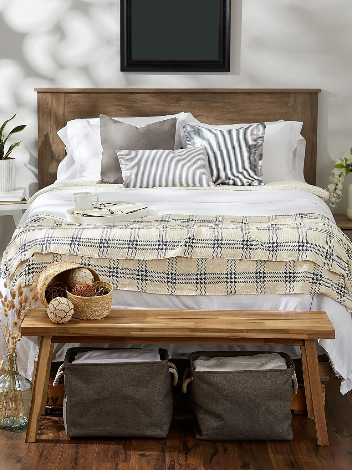 Design Imports Hand Woven Throw Blanket