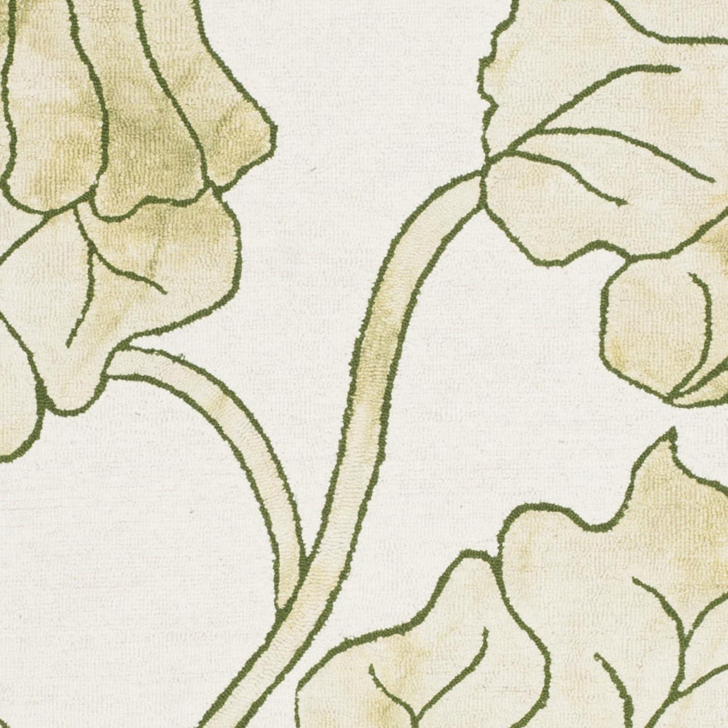 Dip Dye DDY683 Hand Tufted Area Rug - Ivory/Light Green - 5'x8' - Safavieh.