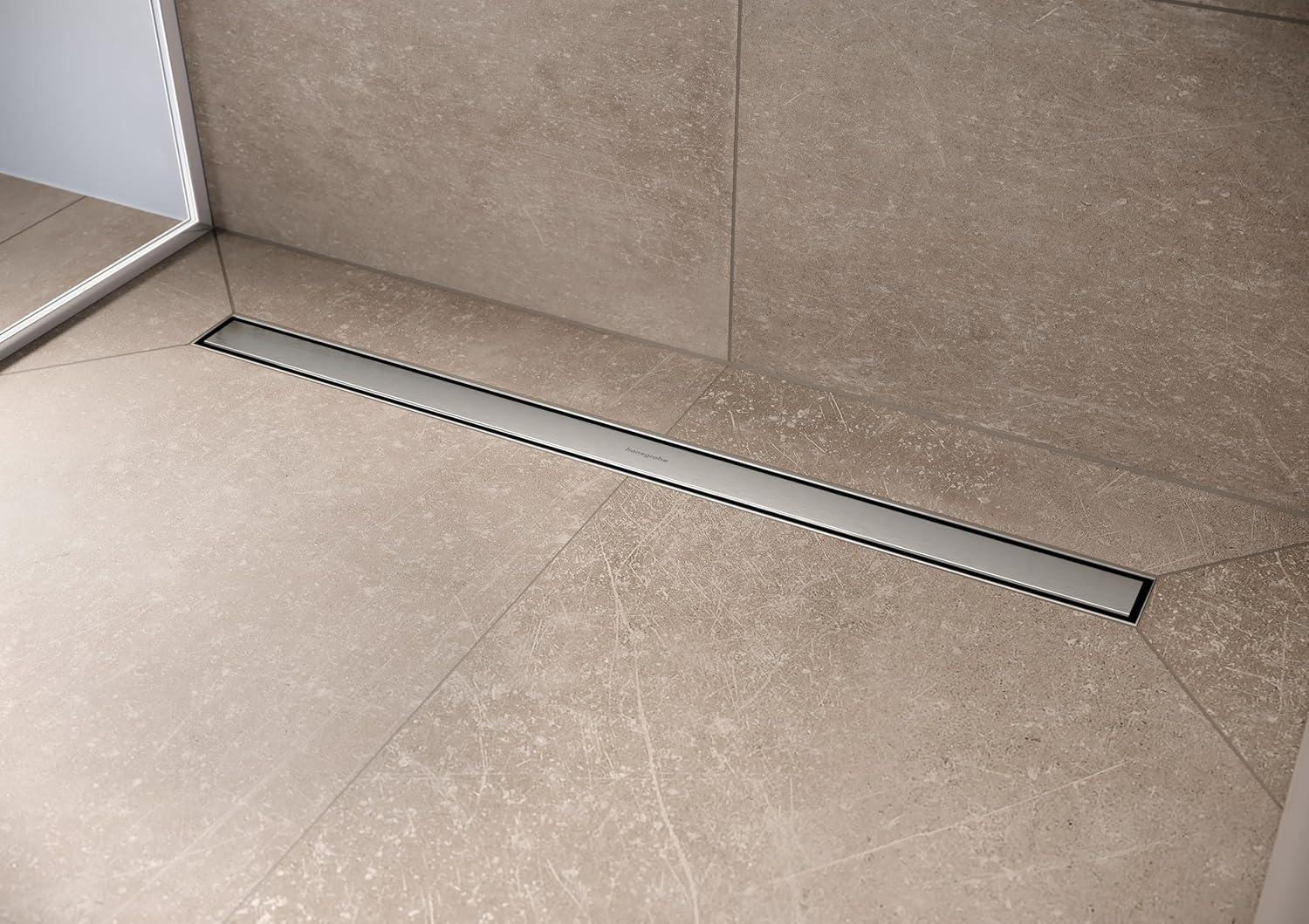 Hansgrohe RainDrain Match Trim Zero/ Tile 47 1/4" with Height Adjustable Frame