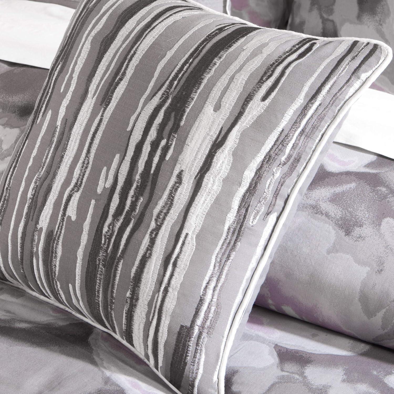 Madison Park Gray Reversible Modern & Contemporary 6 Piece Duvet Cover Set