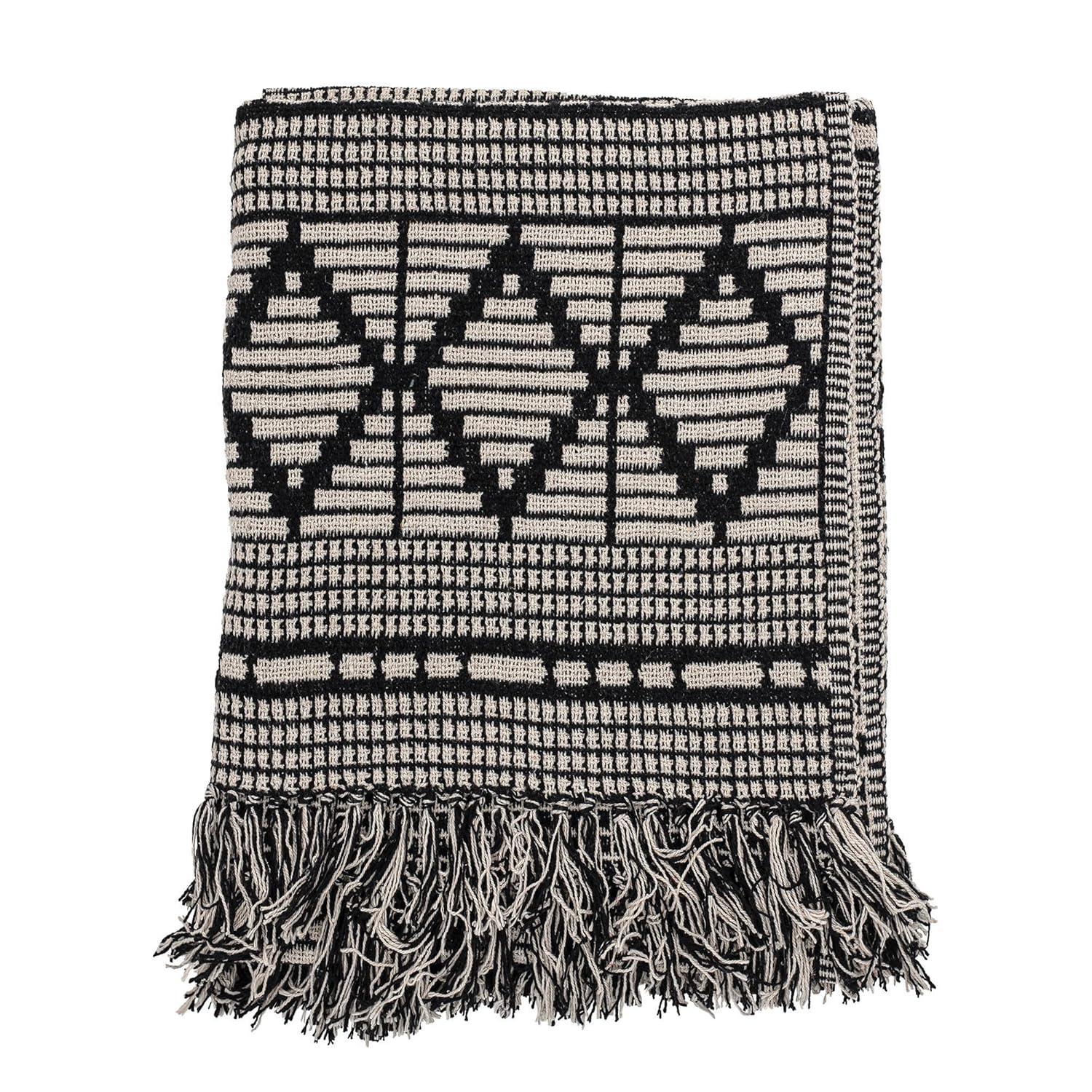 Bloomingville Hand Woven Throw Blanket
