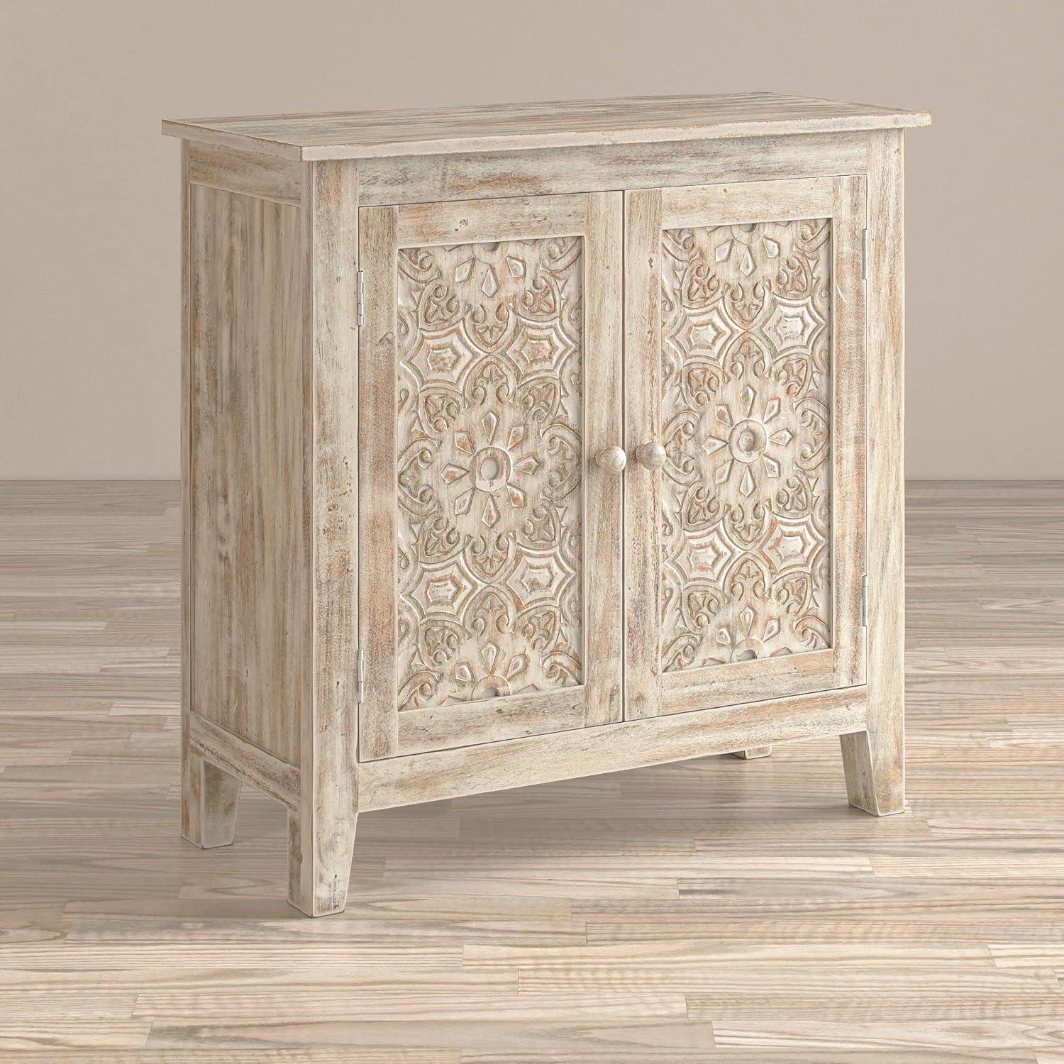 Jofran, Global Archive Hand Carved 32" Accent Chest