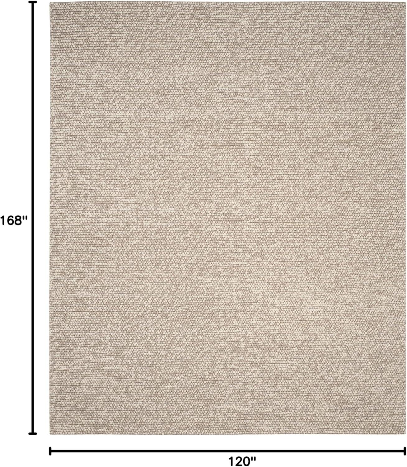 SAFAVIEH Natura Feride Geometric Area Rug, Light Grey/Ivory, 10' x 14'