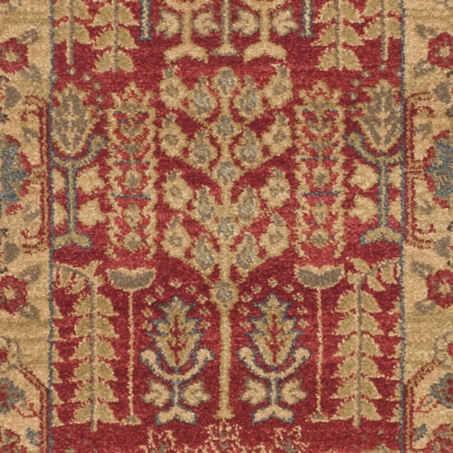 Mahal MAH697 Power Loomed Indoor Runner Rug - Red/Natural - 2'2"x8' - Safavieh.