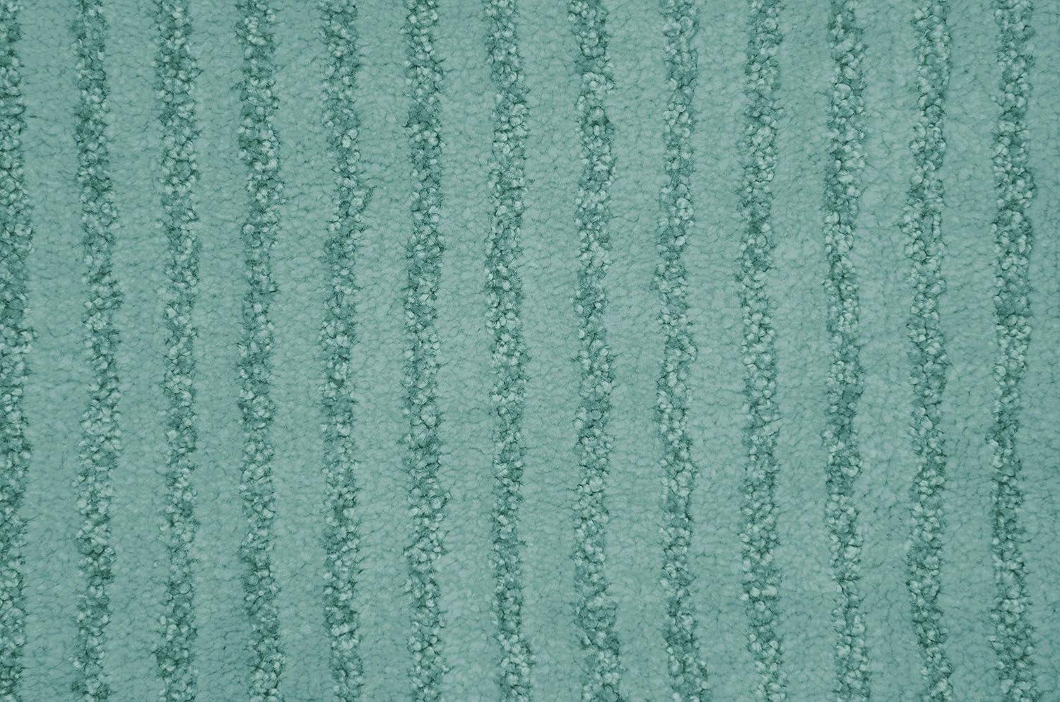 24"x40" Sheridan Plush Washable Nylon Bath Rug Sea foam - Garland