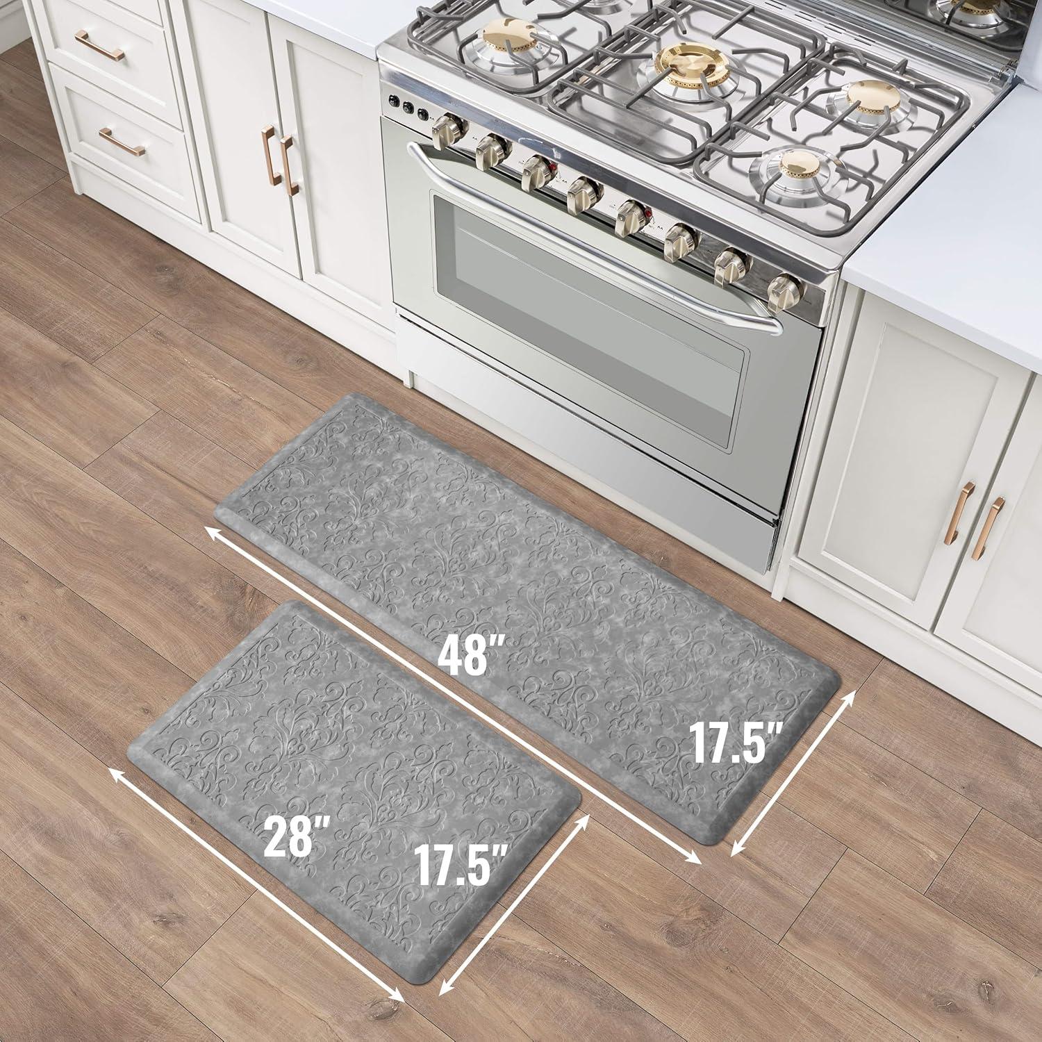 Chef Gear Embossed Soothing Comfort Anti-Fatigue Mat Set