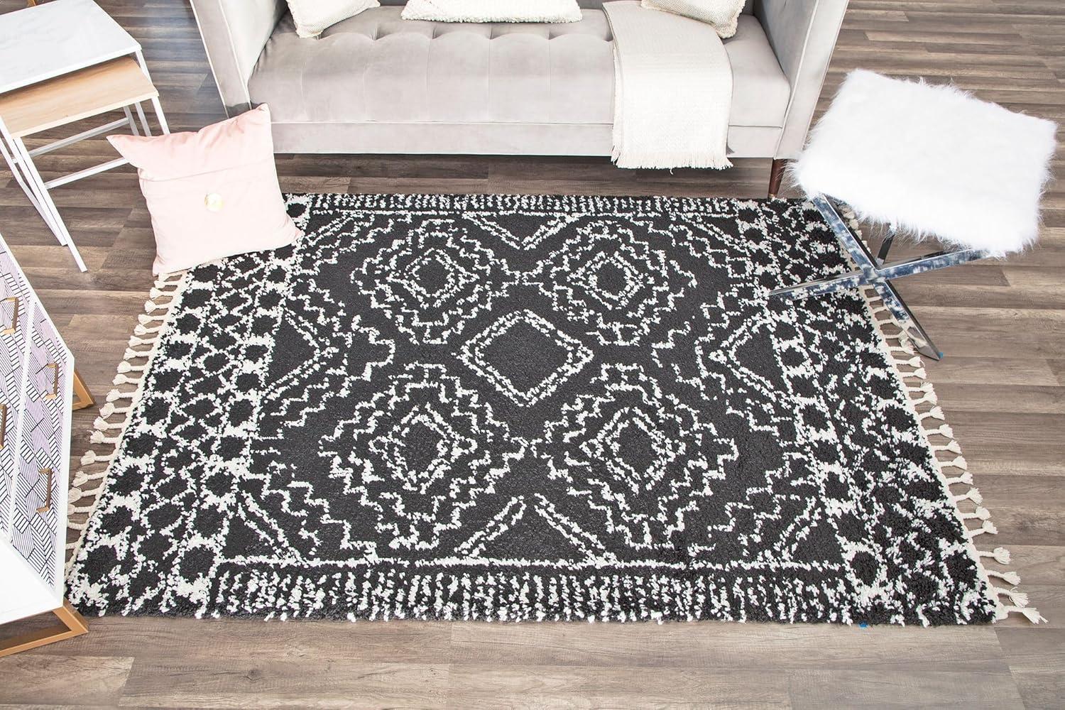 Mason Shag Tribal Sable Area Rug