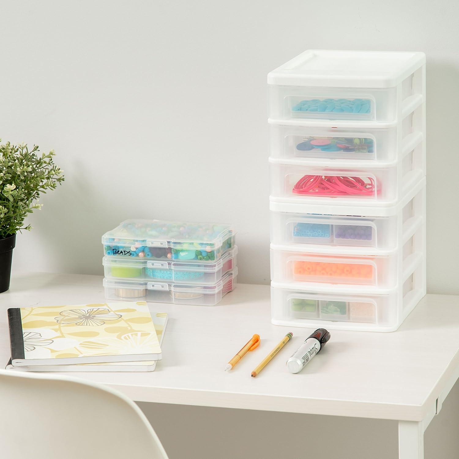 Plastic Desk Organizer Set