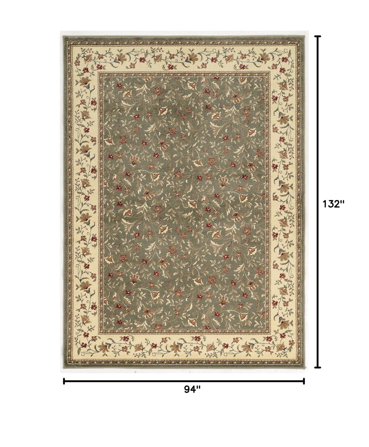 Radici Usa Como Area Rug 1593 Sage Italian Bordered 7' 9" x 11' Rectangle