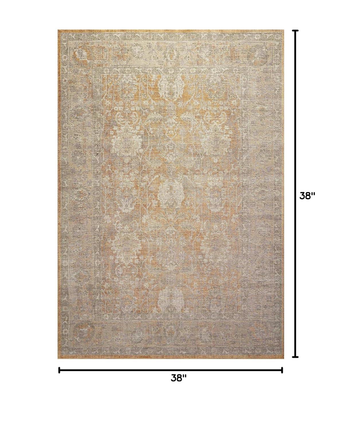 Chris Loves Julia x Loloi Rosemarie Oriental Gold/Sand Area Rug