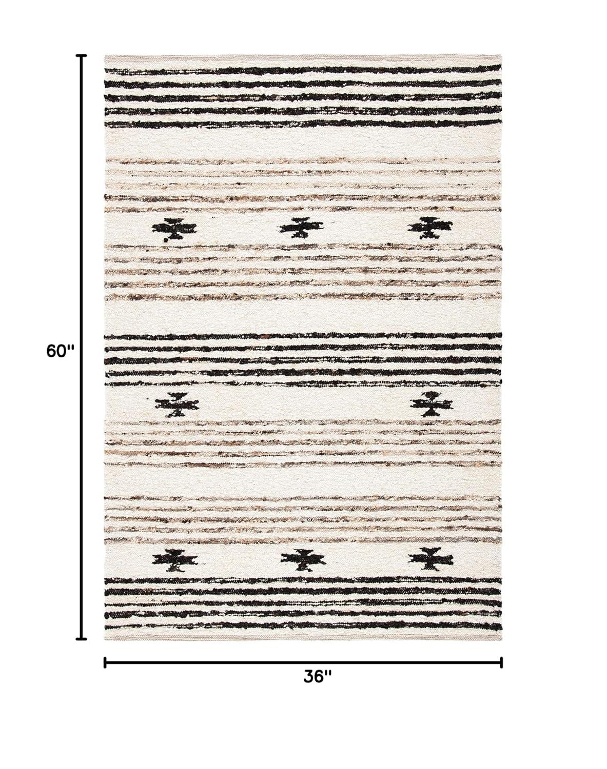 Abbie-Lea Natura Hand Woven 90% Wool And 10% Cotton Southwestern Rug