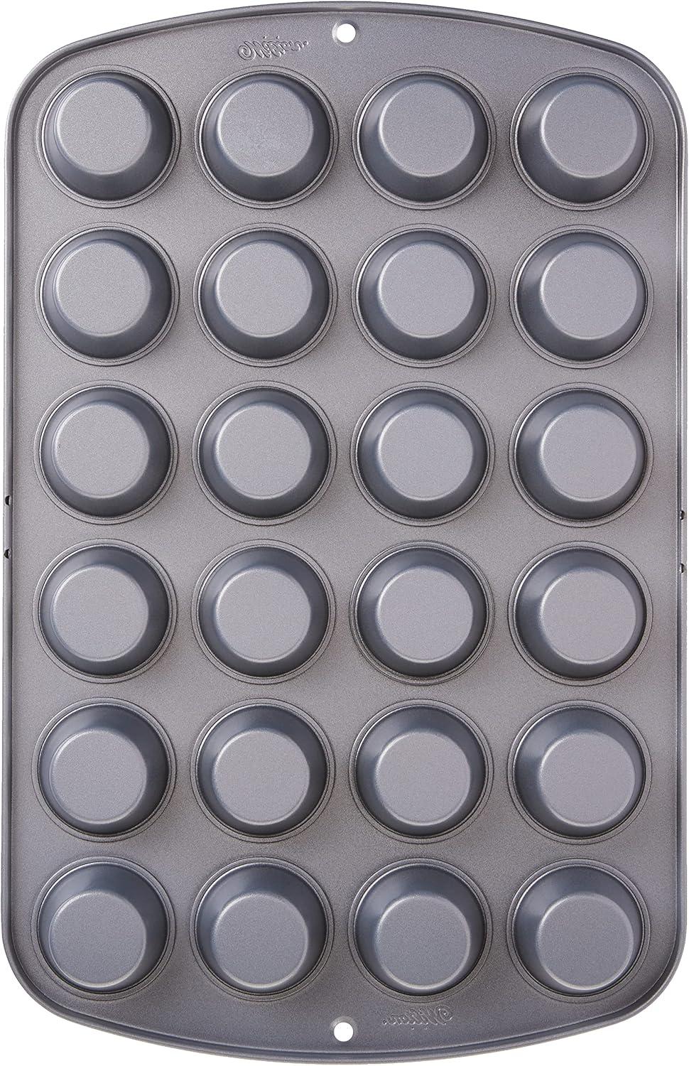 Non-Stick 24-Cup Mini Round Muffin Pan