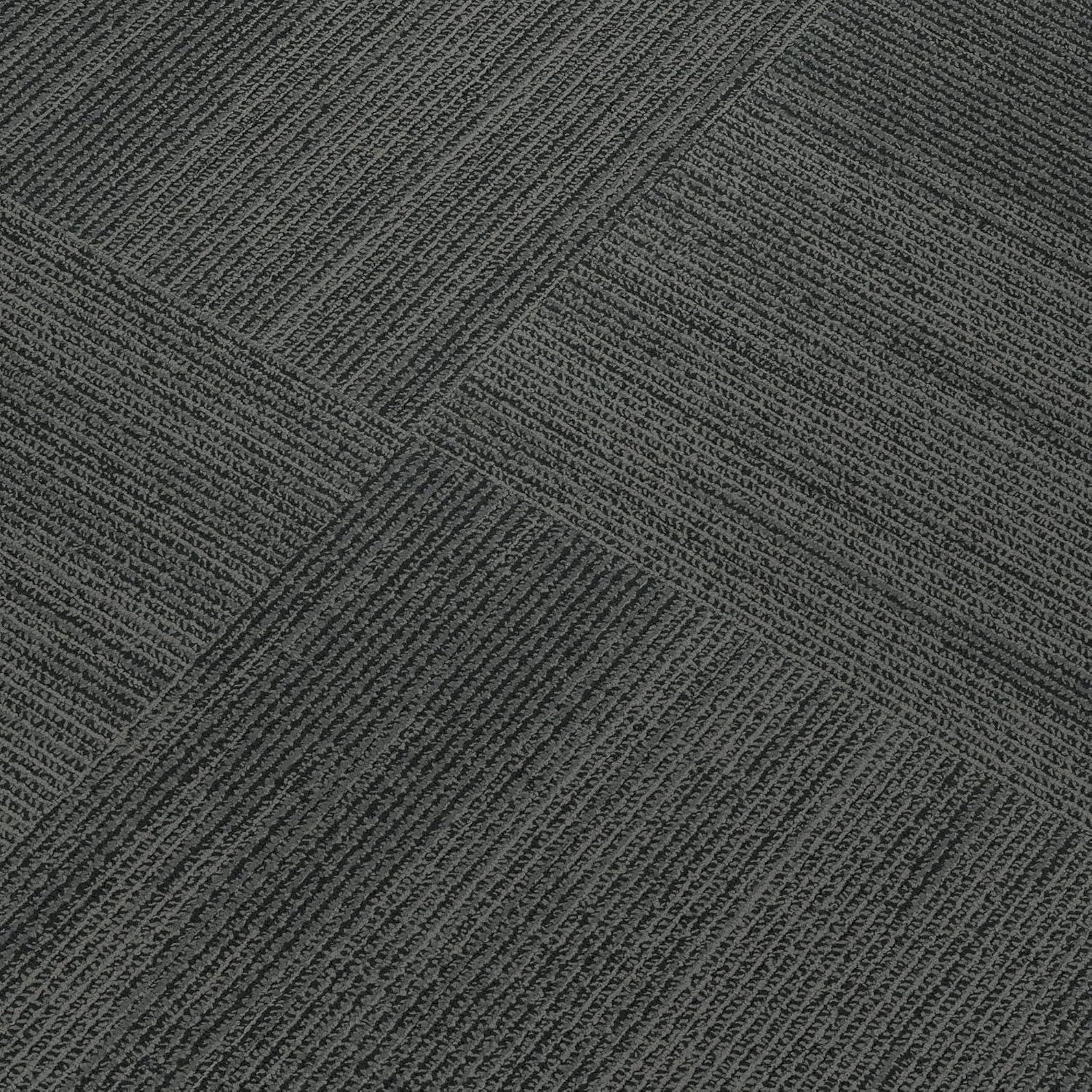 Elite 24" x 24" Gray Nylon Carpet Tile with Low Pile