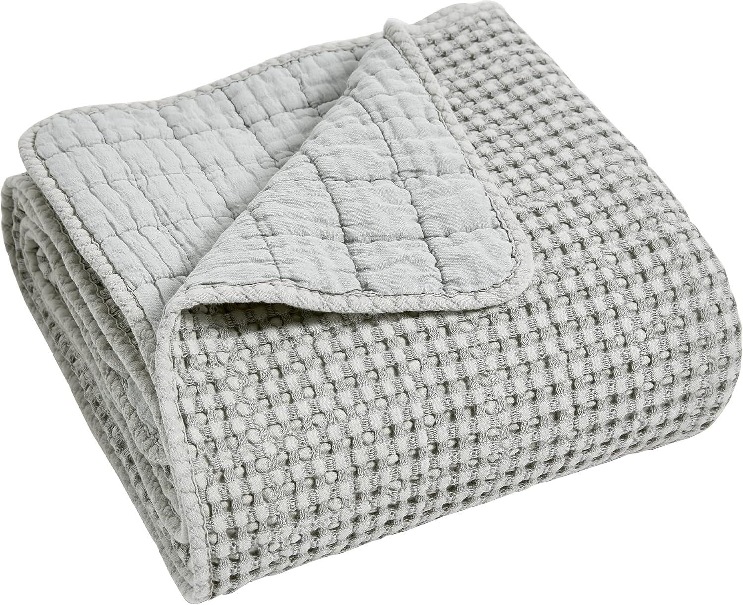 Mills Waffle Quilted Throw - Levtex Home