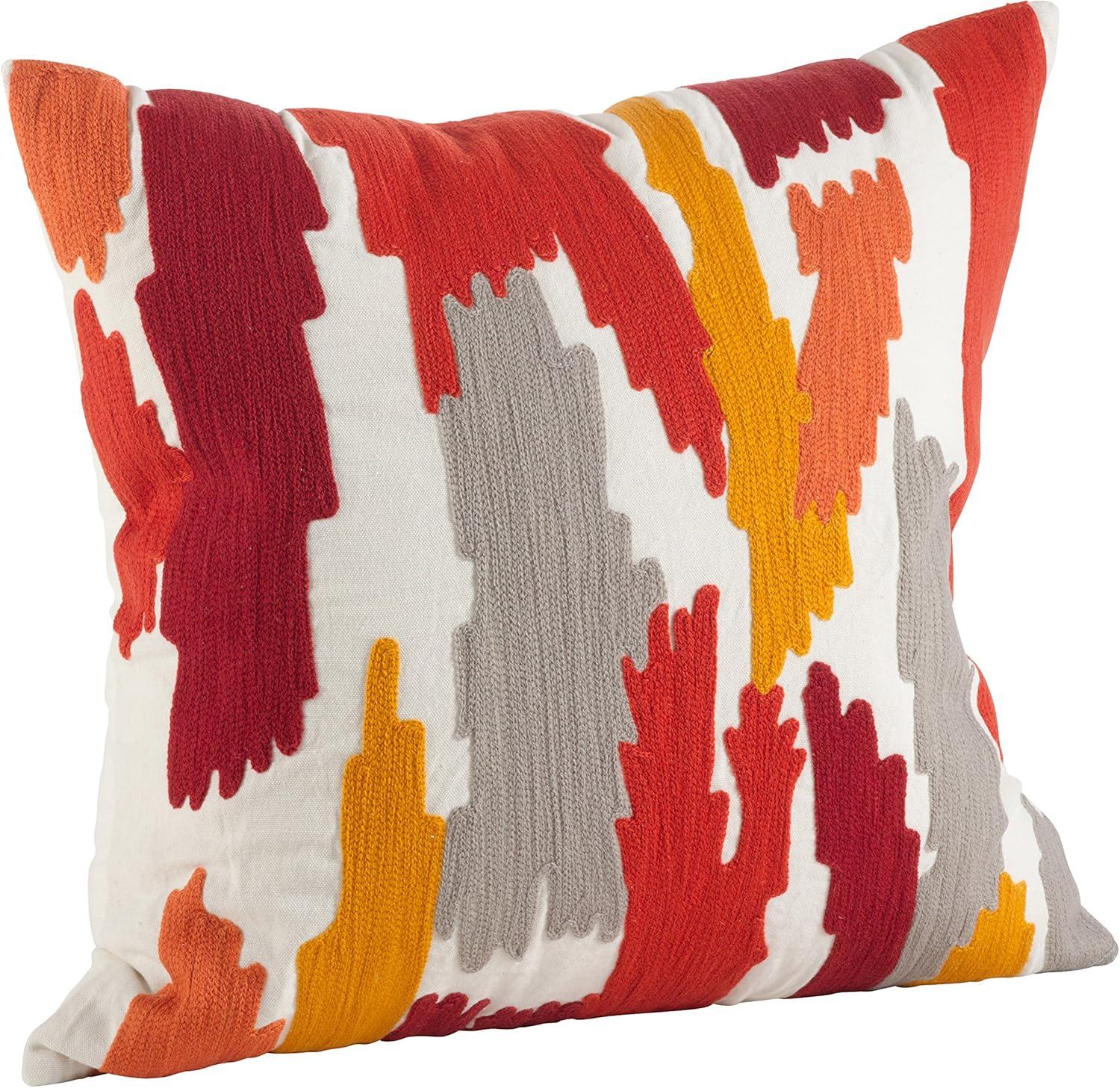Pennello Embroidered Down Reversible Throw Pillow