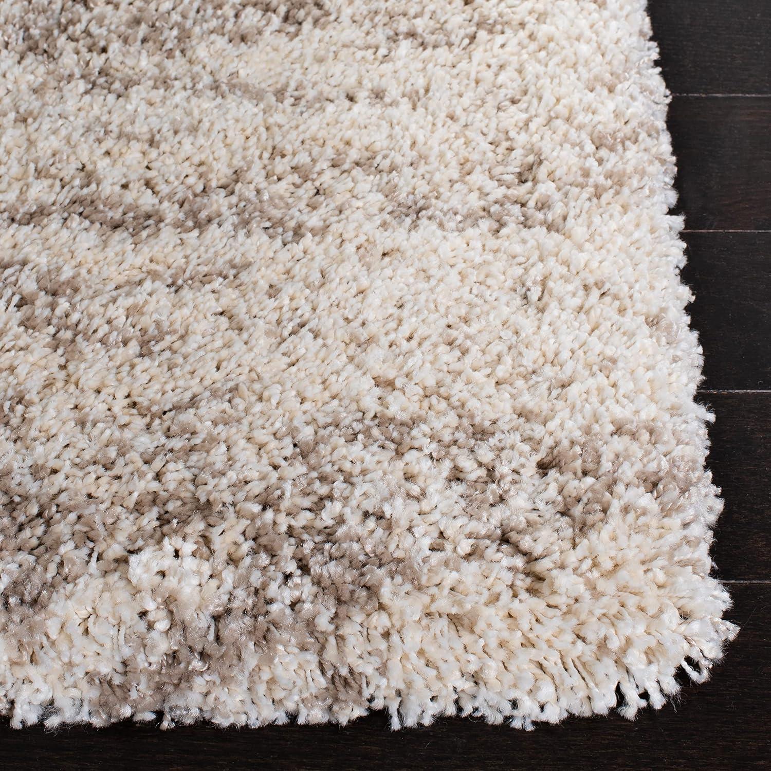 Hudson Shag SGH206 Power Loomed Area Rug - Ivory/Green - 6'x9' - Safavieh.