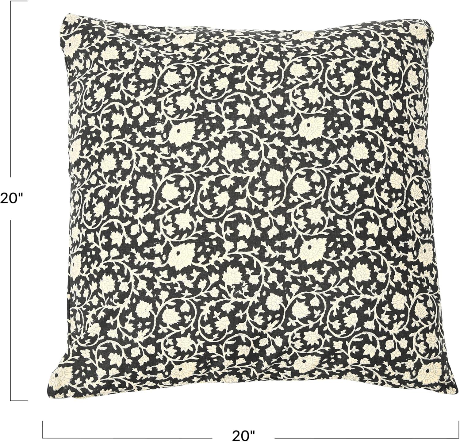 Emmett Floral Cotton Throw Pillow