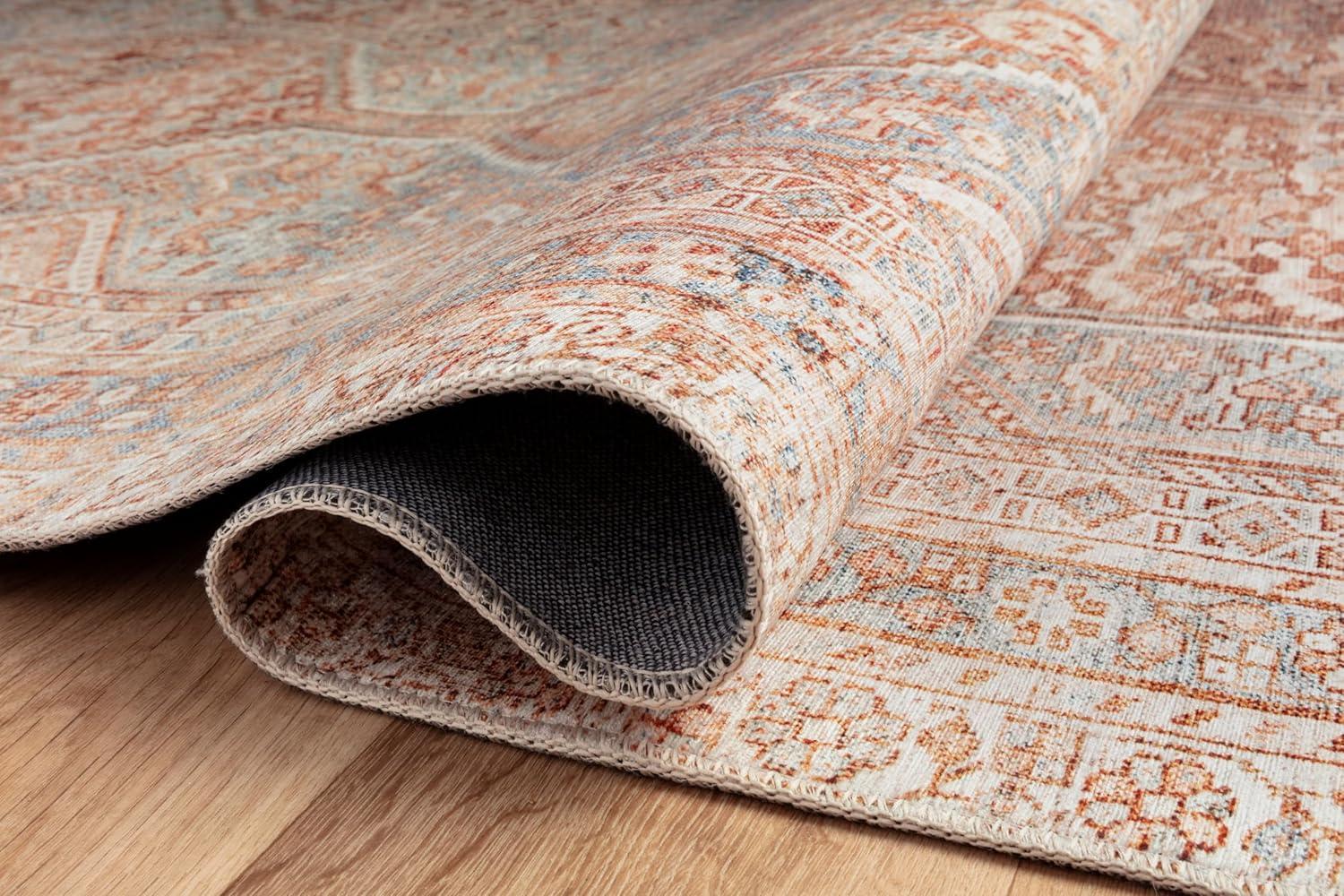 Jules Rug by Chris Loves Julia x Loloi - Tangerine and Mist / 9'6" x 14"