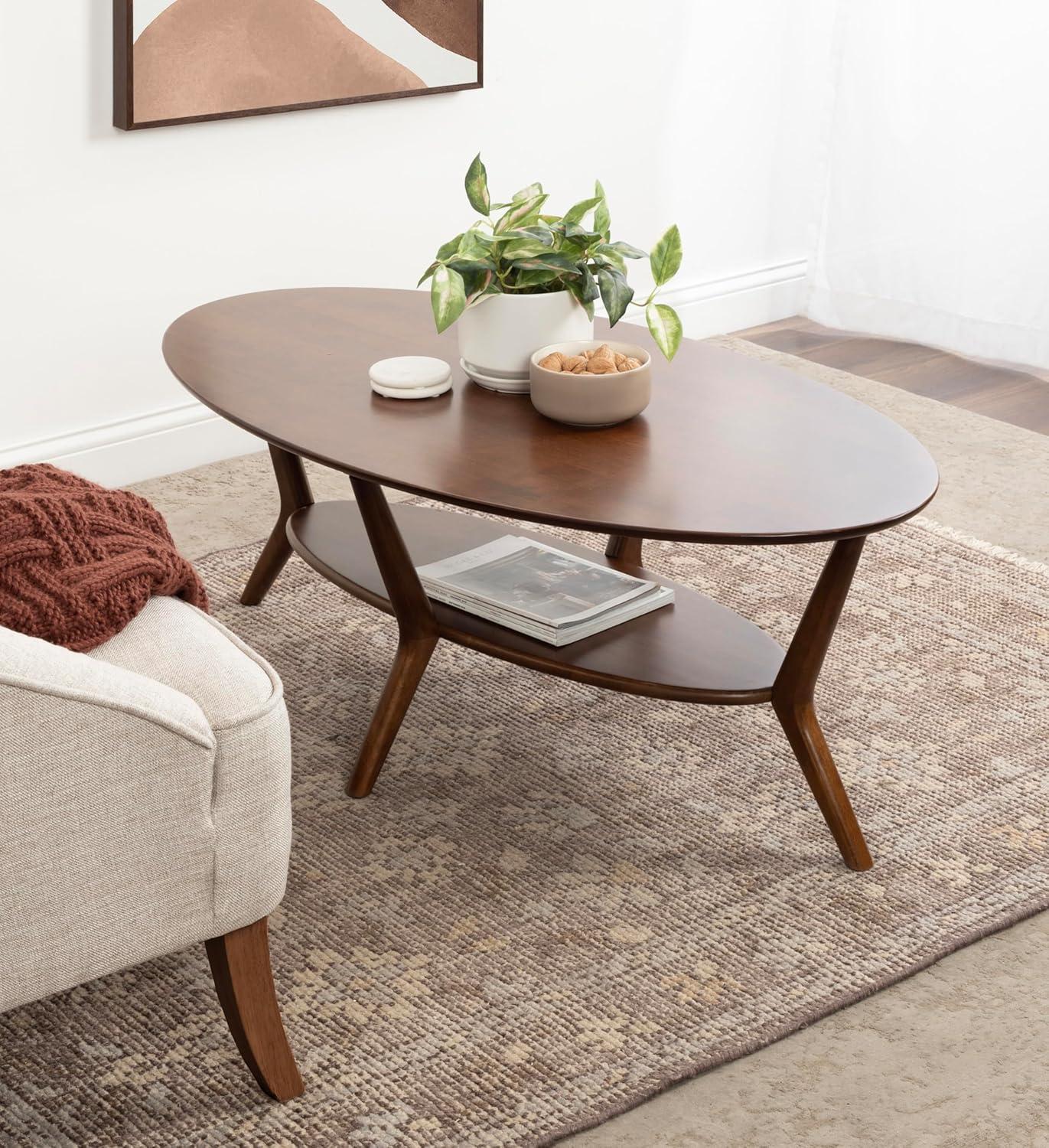 Kate and Laurel Nylah Oval Coffee Table