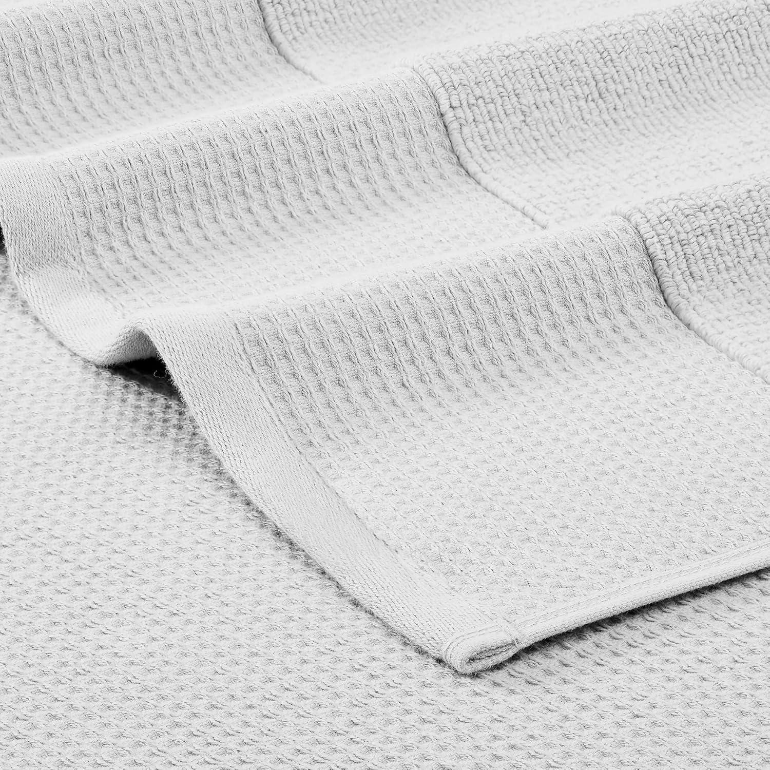 Modern Threads Drucilla 6-Piece 100% Combed Cotton Yarn Dyed Cobblestone Jacquard Towel Set