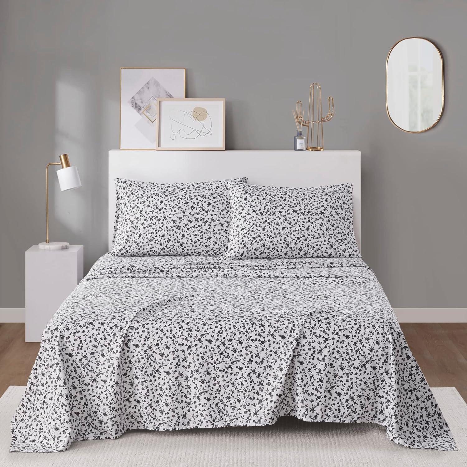 Madison Park Essentials 100% Cotton 200TC Printed Sheet Set