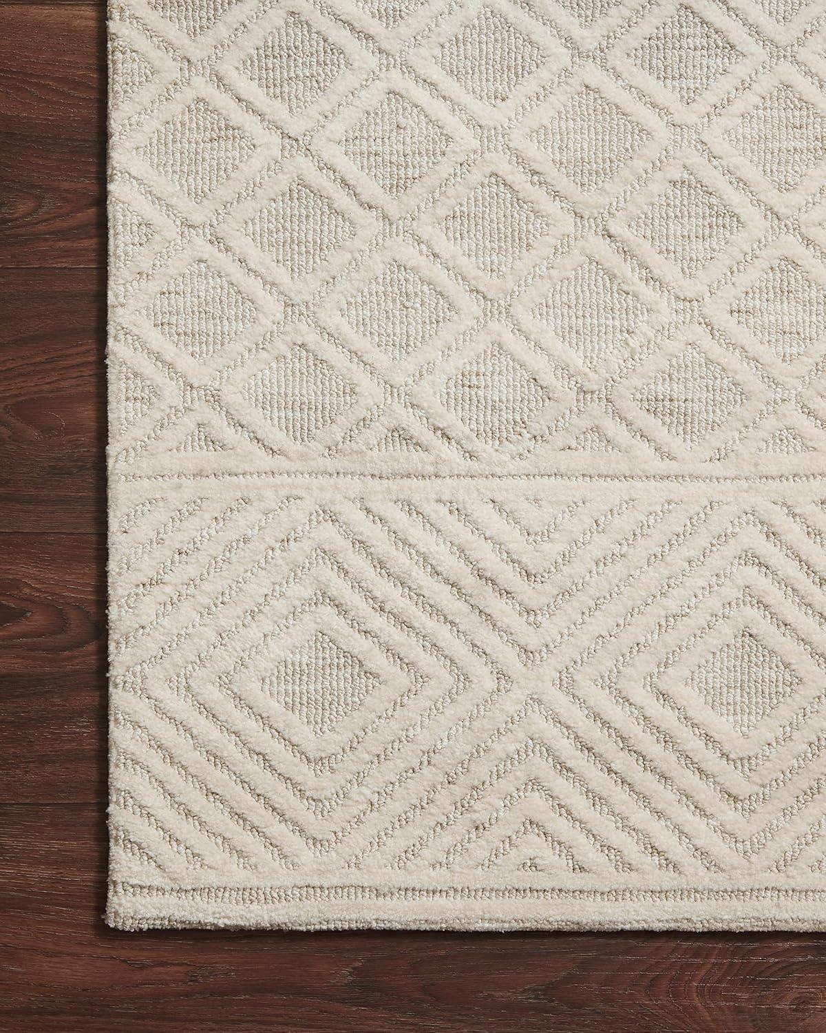 Loloi II Neda Geometric Ivory/Natural Area Rug