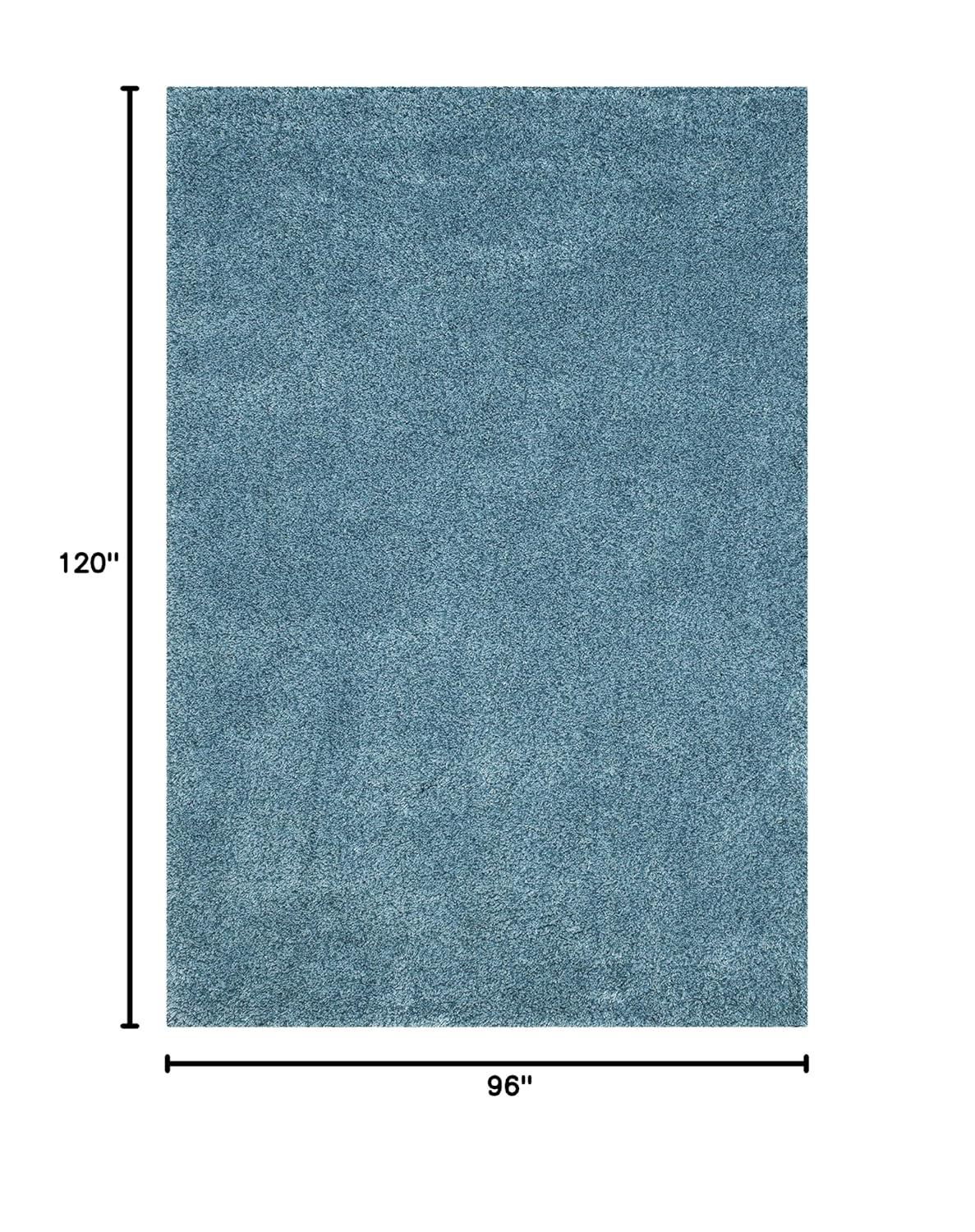 California Shag SG151 Power Loomed Indoor Area Rug - Turquoise - 8'x10' - Safavieh