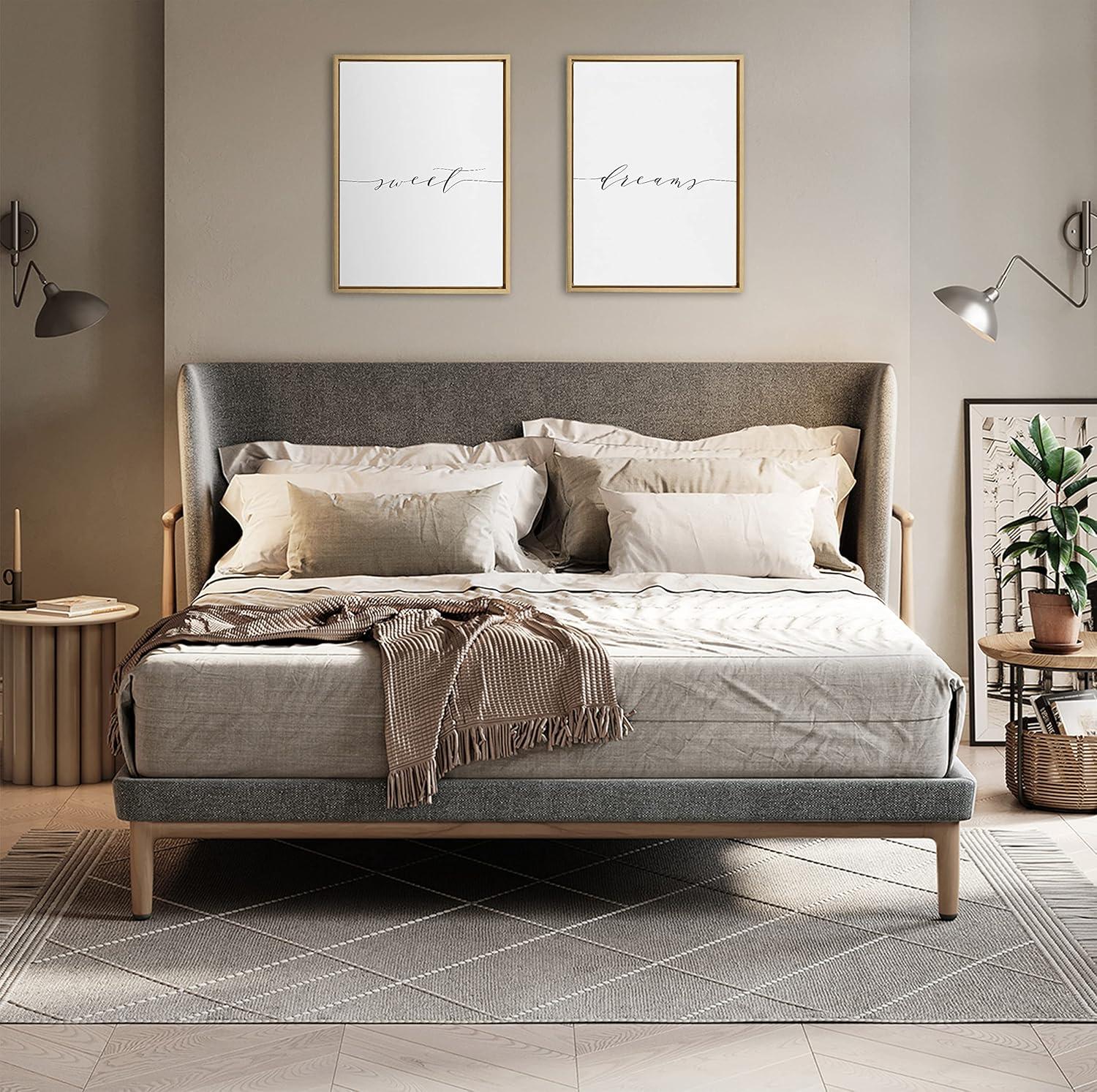 (Set of 2) 18" x 24" Sylvie Sweet Dreams Canvas Art Set by Maggie Price Natural - Kate & Laurel All Things Decor