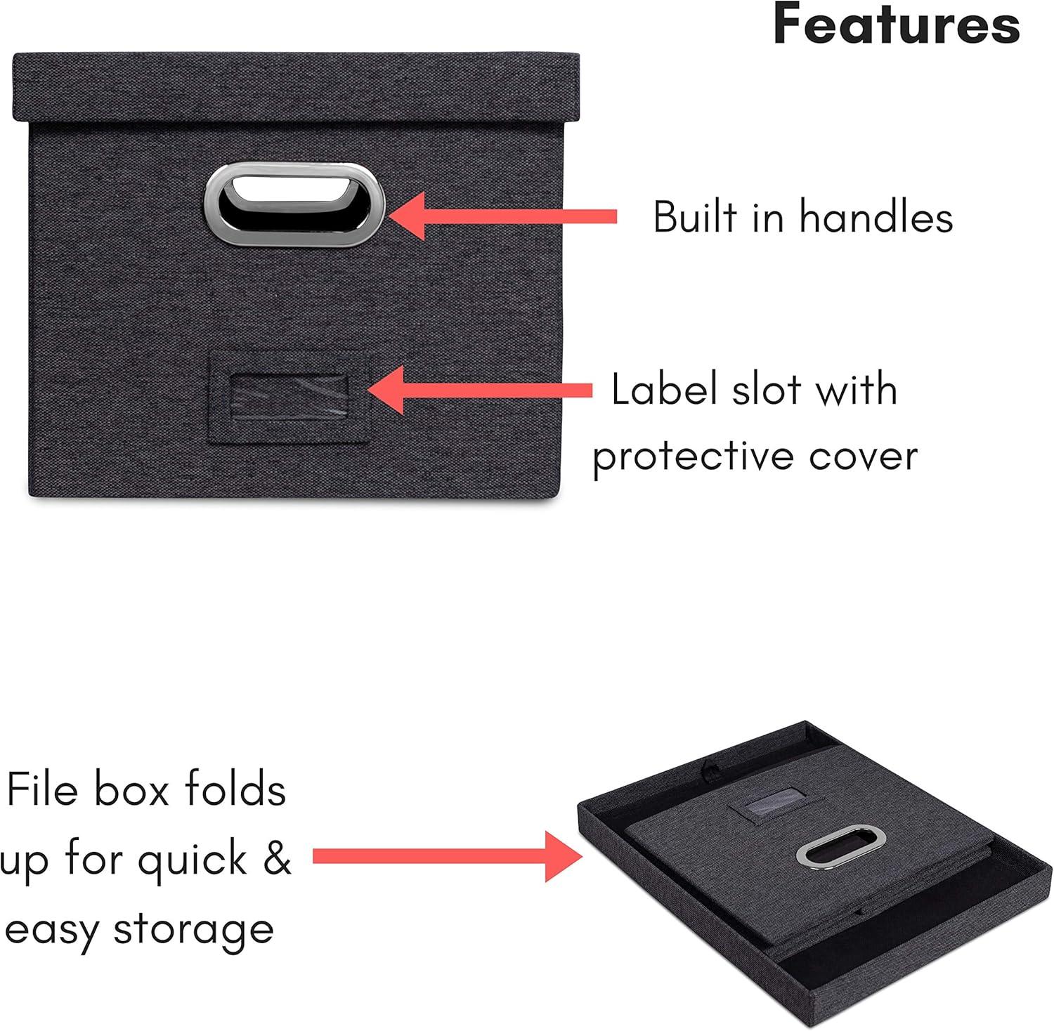BirdRock Home Internet's Best Collapsible File Storage Fabric Box