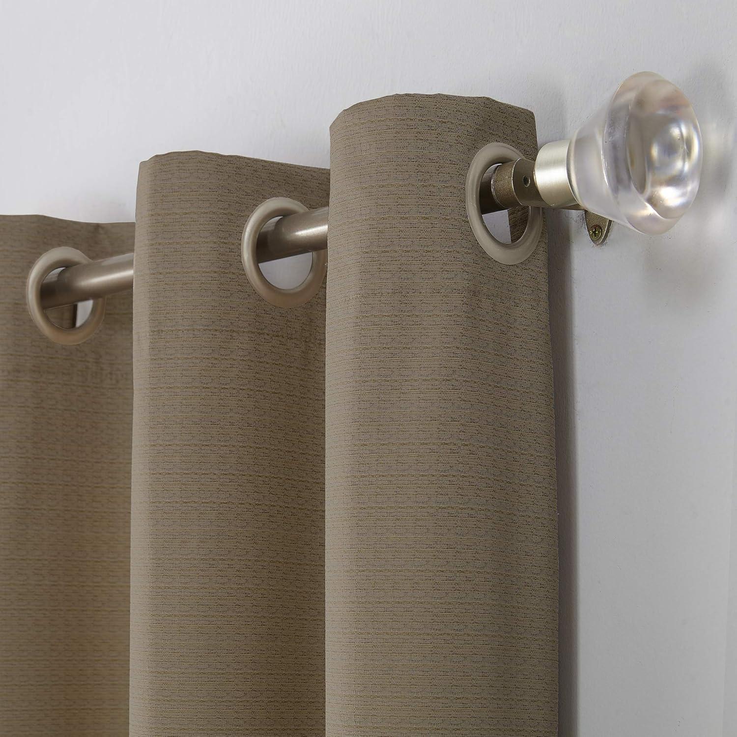 Sun Zero Cooper Thermal Insulated Energy Efficient Grommet Curtain Panel, 40" x 84", Mocha