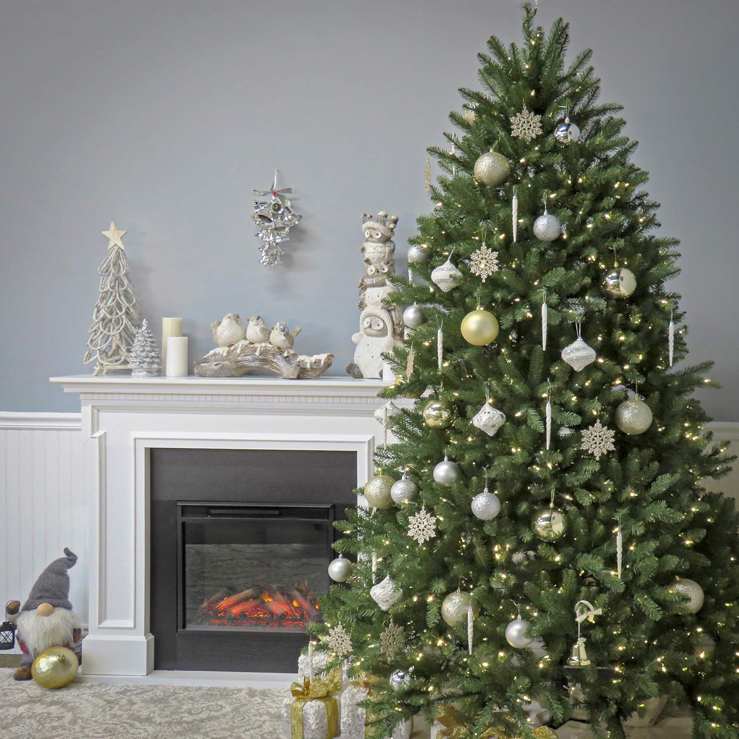 The Holiday Aisle® 9ft. Dunhill Fir Tree with Dual Color LED Lights