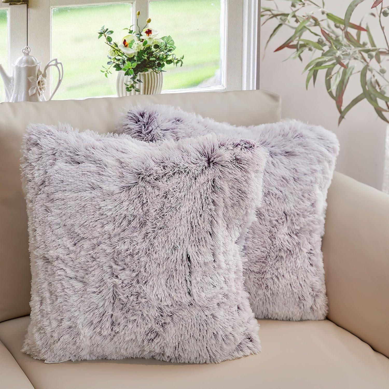 Faux Fur Throw Pillow