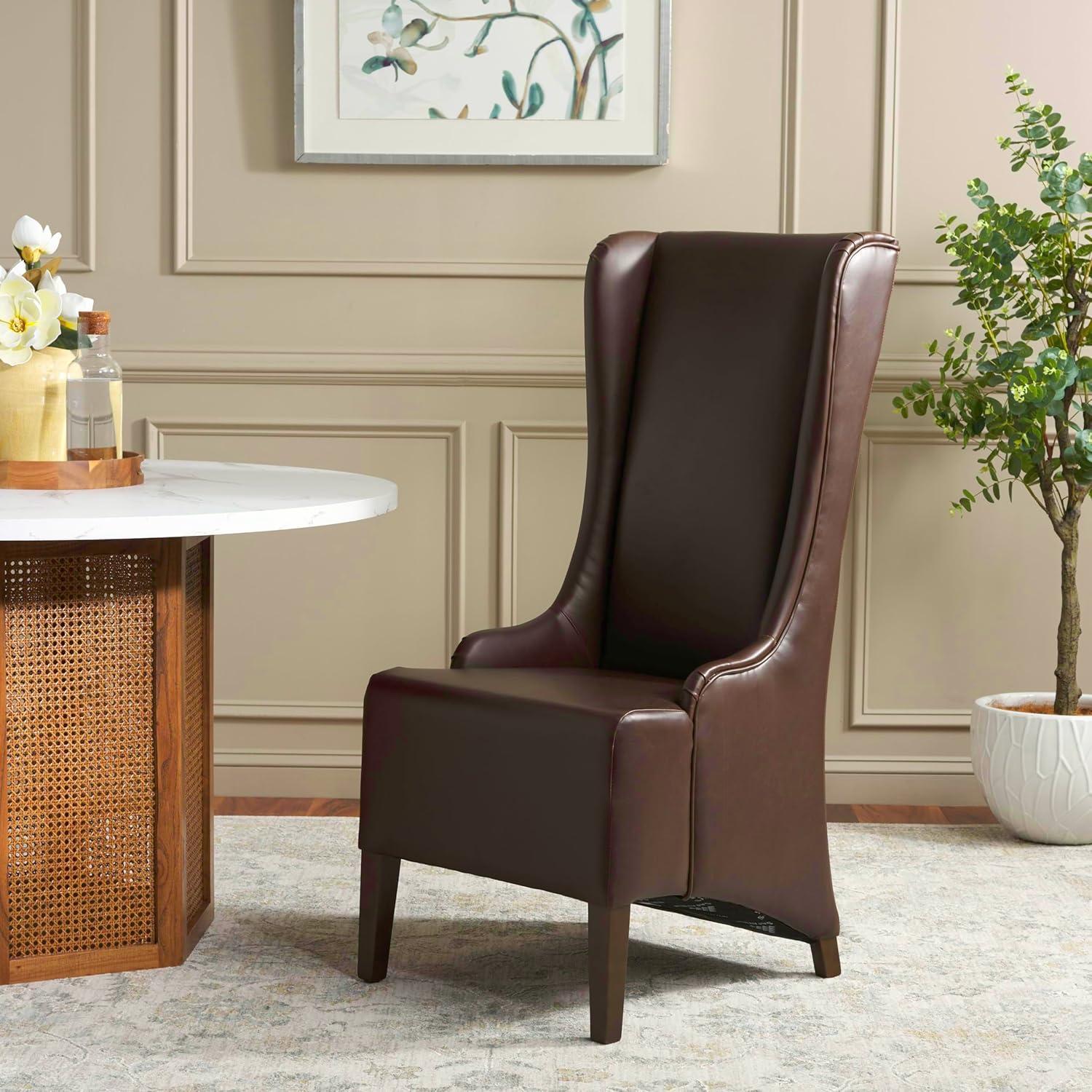 Bacall 20" H Dining Chair - MCR4501 - Antique Brown - Safavieh Couture
