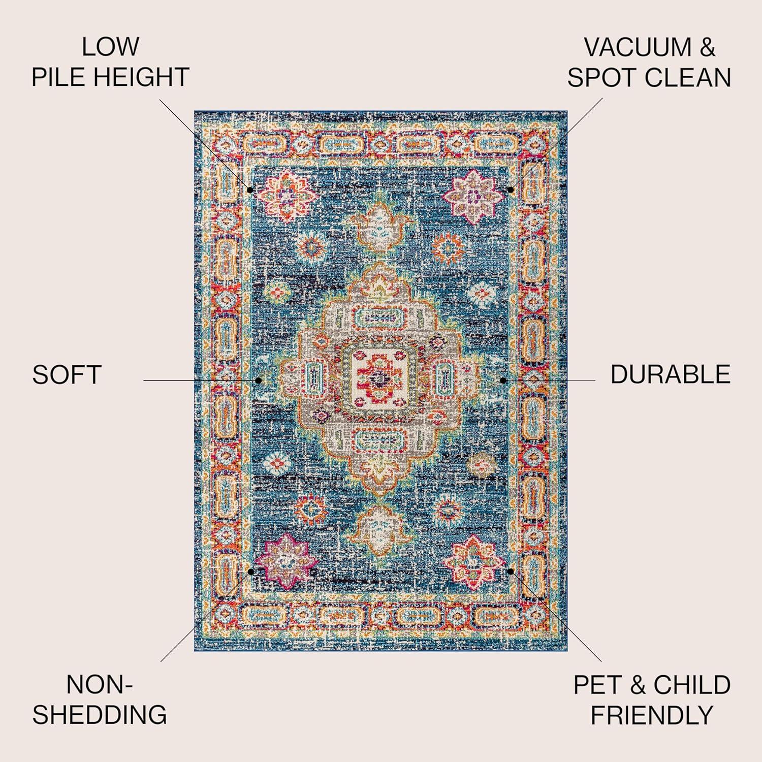 Bohemian FLAIR Boho Vintage Medallion Area Rug - JONATHAN Y